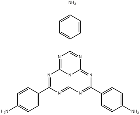 Benzenamine, 4,4',4''-(1,3,4,6,7,9,9b-heptaazaphenalene-2,5,8-triyl)tris- 结构式