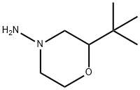 4-Morpholinamine,2-(1,1-dimethylethyl)- 结构式