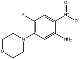 Benzenamine, 4-fluoro-5-(4-morpholinyl)-2-nitro- 结构式