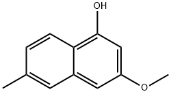 3-甲氧基-6-甲基萘-1-醇 结构式