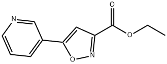 5-(3-吡啶基)异噁唑-3-羧酸乙酯 结构式