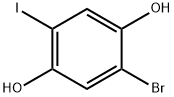 1,4-Benzenediol, 2-bromo-5-iodo- 结构式