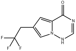 6-(2,2,2-三氟乙基)吡咯并[2,1-F][1,2,4]三嗪-4(3H)-酮 结构式