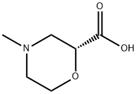 2-Morpholinecarboxylicacid,4-methyl-,(2R)- 结构式
