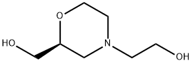 4-Morpholineethanol, 2-(hydroxymethyl)-, (2S)- 结构式