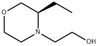 4-Morpholineethanol, 3-ethyl-, (3R)- 结构式
