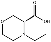 3-Morpholinecarboxylic acid, 4-ethyl-, (3R)- 结构式