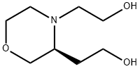 3,4-Morpholinediethanol, (3S)- 结构式