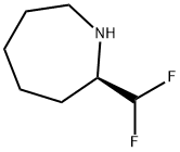 1H-Azepine, 2-(difluoromethyl)hexahydro-, (2R)- 结构式