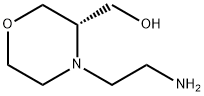 3-Morpholinemethanol, 4-(2-aminoethyl)-, (3S)- 结构式