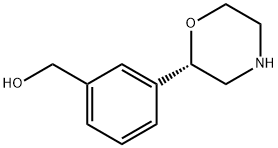 Benzenemethanol, 3-(2S)-2-morpholinyl 结构式