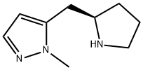 1-methyl-5-{[(2R)-pyrrolidin-2-yl]methyl}-1H-pyrazole 结构式