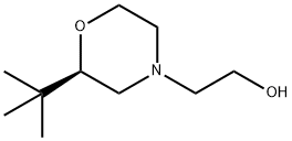 4-Morpholineethanol,2-(1,1-dimethylethyl)-,(2R)- 结构式
