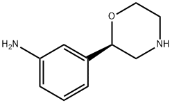 Benzenamine, 3-(2R)-2-morpholinyl- 结构式