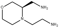 4-Morpholineethanamine, 3-(aminomethyl)-,(3R)- 结构式