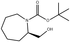 tert-butyl (2R)-2-(hydroxymethyl)azepane-1-carboxylate 结构式