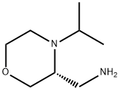 3-Morpholinemethanamine, 4-(1-methylethyl)-,(3R)- 结构式