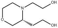 3,4-Morpholinediethanol, (3R)- 结构式