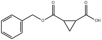 2-苄氧基羰基-环丙烷-羧酸 结构式