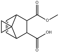 3-methoxycarbonylspiro[bicyclo[2.2.1]hept-5-ene-7,1'-cyclopropane]-2-carboxylic acid 结构式