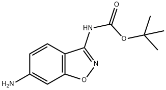Carbamic acid, N-(6-amino-1,2-benzisoxazol-3-yl)-, 1,1-dimethylethyl ester 结构式