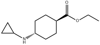 Cyclohexanecarboxylic acid, 4-(cyclopropylamino)-, ethyl ester, trans- 结构式