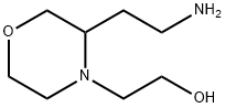 4-Morpholineethanol, 3-(2-aminoethyl)- 结构式