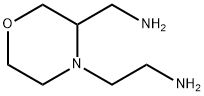 4-Morpholineethanamine, 3-(aminomethyl)- 结构式