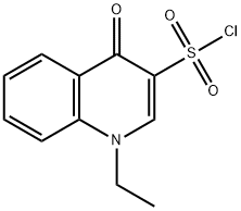 1-ethyl-4-oxo-quinoline-3-sulfonyl chloride 结构式