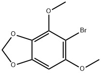 5-溴-4,6-二甲氧基苯并[D][1,3]二氧杂环戊烯 结构式