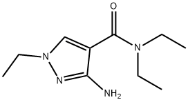 3-amino-N,N,1-triethyl-1H-pyrazole-4-carboxamide 结构式