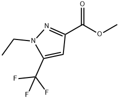 methyl 1-ethyl-5-(trifluoromethyl)-1H-pyrazole-3-carboxylate 结构式