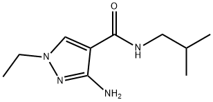 3-amino-1-ethyl-N-isobutyl-1H-pyrazole-4-carboxamide 结构式