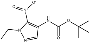 tert-butyl (1-ethyl-5-nitro-1H-pyrazol-4-yl)carbamate 结构式