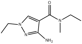 3-amino-N,1-diethyl-N-methyl-1H-pyrazole-4-carboxamide 结构式