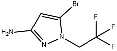 5-bromo-1-(2,2,2-trifluoroethyl)-1H-pyrazol-3-amine 结构式