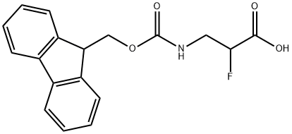 Fmoc-2-F-β-Ala-OH 结构式