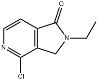 4-氯-2-乙基-2,3-二氢-1H-吡咯并[3,4-C]吡啶-1-酮 结构式
