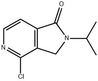 4-氯-2-异丙基-2,3-二氢-1H-吡咯并[3,4-C]吡啶-1-酮 结构式