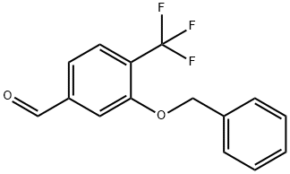 3-(BENZYLOXY)-4-(TRIFLUOROMETHYL)BENZALDEHYDE 结构式