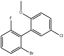 2'-溴-5-氟-6'-氟-2- 甲氧基-1,1'-联苯 结构式