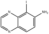 5-碘喹喔啉-6-胺 结构式