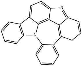 1H-Benzo[b]diindolo[4,3,2-def:3',2',1'-jk][1]benzazepine 结构式