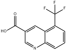 5-三氟甲基喹啉-3-甲酸 结构式