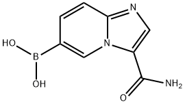 (3-氨基甲酰基咪唑并[1,2-A]吡啶-6-基)硼酸 结构式