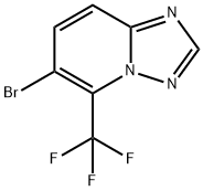 6-溴-5-(三氟甲基)[1,2,4]三唑并[1,5-A]吡啶 结构式