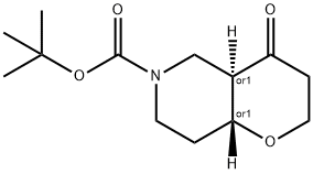 (Trans)-tert-butyl 4-oxohexahydro-2H-pyrano[3,2-c]pyridine-6(7H)-carboxylate 结构式