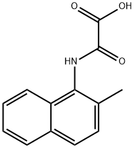 Acetic acid, 2-[(2-methyl-1-naphthalenyl)amino]-2-oxo- 结构式