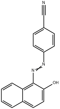 Benzonitrile, 4-[2-(2-hydroxy-1-naphthalenyl)diazenyl]- 结构式
