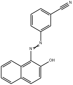 Benzonitrile, 3-[2-(2-hydroxy-1-naphthalenyl)diazenyl]- 结构式